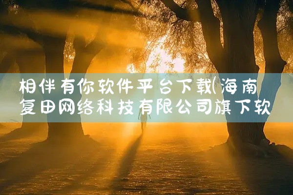 相伴有你软件平台下载