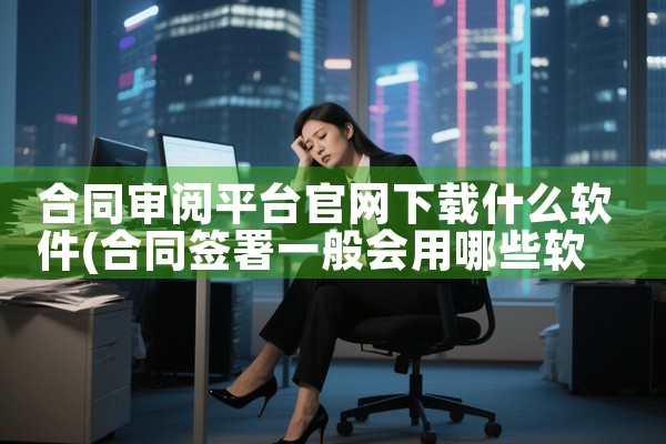 合同审阅平台官网下载什么软件