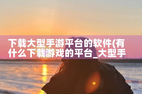 下载大型手游平台的软件