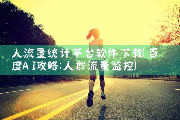 人流量统计平台软件下载