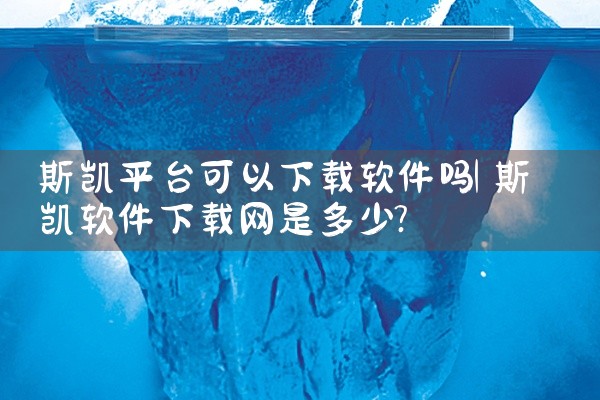 斯凯平台可以下载软件吗