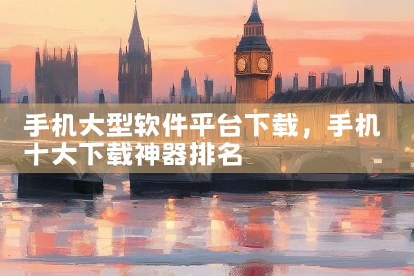 手机大型软件平台下载